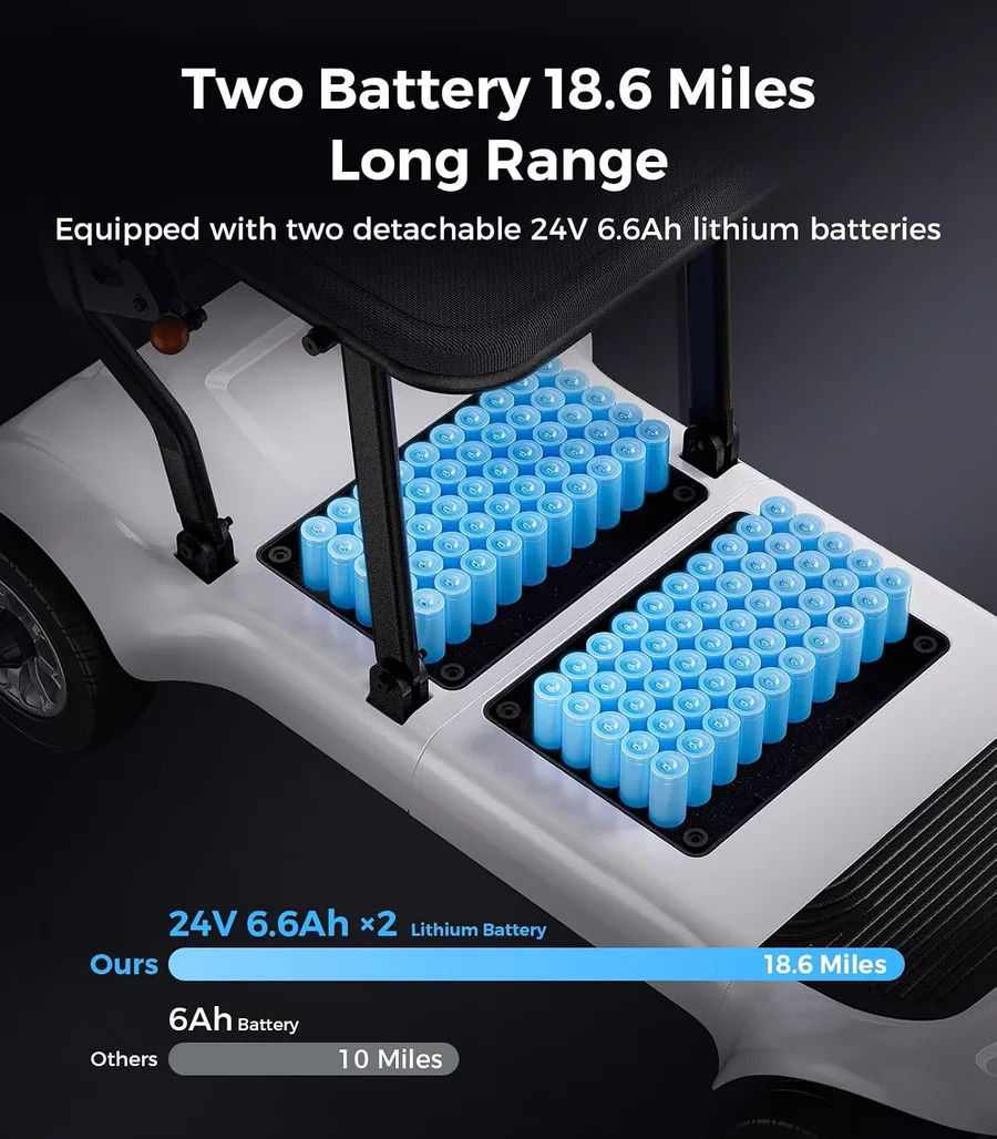 Paiseec D3 Lightweight Mobility Scooter thumbnail 4