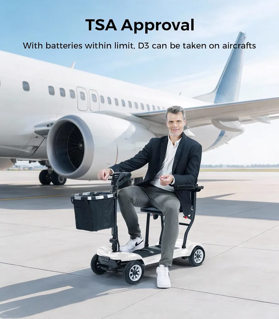 Paiseec D3 Lightweight Mobility Scooter thumbnail 5