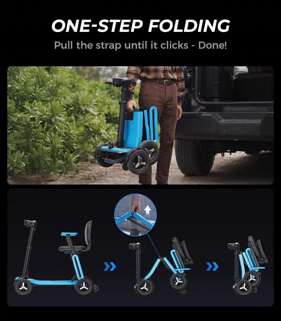 Paiseec L5 Lightweight Mobility Scooter thumbnail 3