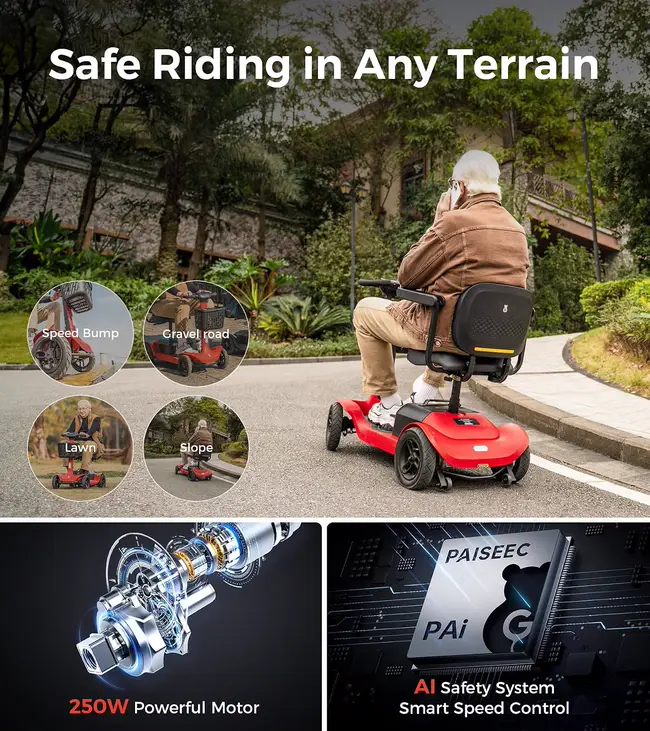 Paiseec S1 Mobility Scooter thumbnail 4